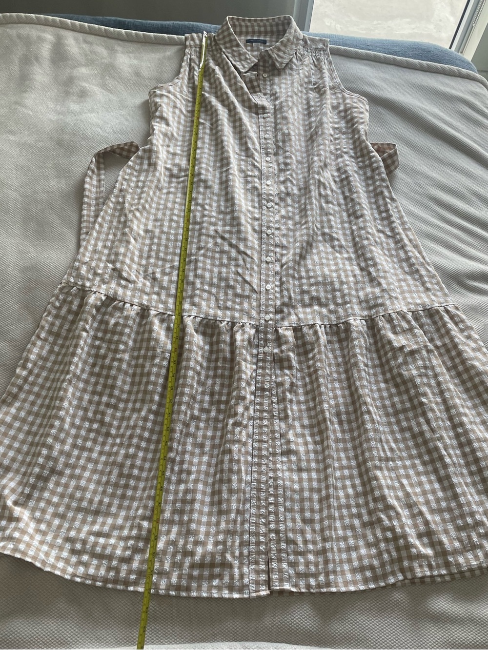 Tommy Hilfiger Gingham Button-Up Maxi Dress - Picture 12 of 13
